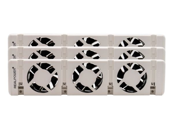 RealPower HL-3, Viftedrevet elektrisk romvarmer, Innendørs, Gulv, Hvit, 100 - 240 V, 50/60 Hz