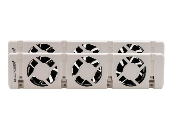 RealPower HL-2, Viftedrevet elektrisk romvarmer, Innendørs, Gulv, Hvit, 100 - 240 V, 50/60 Hz
