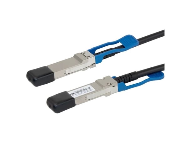 DELTACO - 100GBase-CU direkte tilkoblingskabel - QSFP28 til QSFP28 - 1 m - toakset - passiv - svart