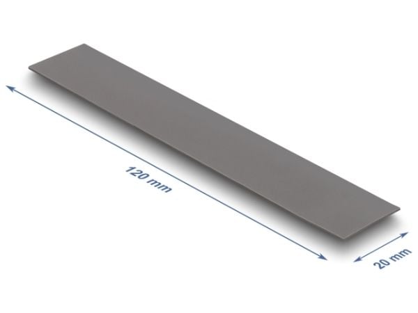 Delock - Termopute - conductive, 120 x 20 x 0.5 mm, for M.2 modules, 3.2 W/mK, low oil bleeding - grå