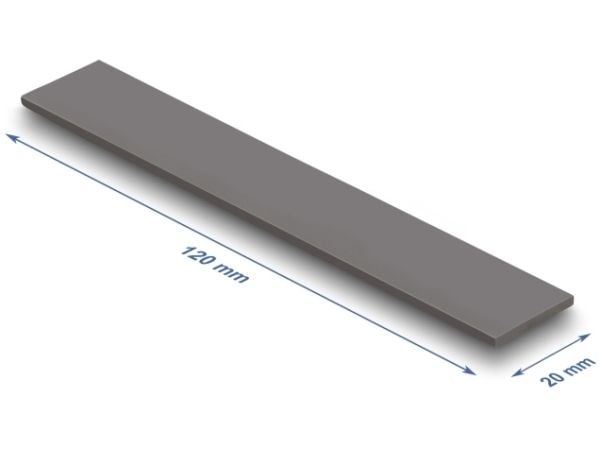 Delock - Termopute - conductive, 120 x 20 x 2 mm, for M.2 modules, 3.0 W/mK - grå
