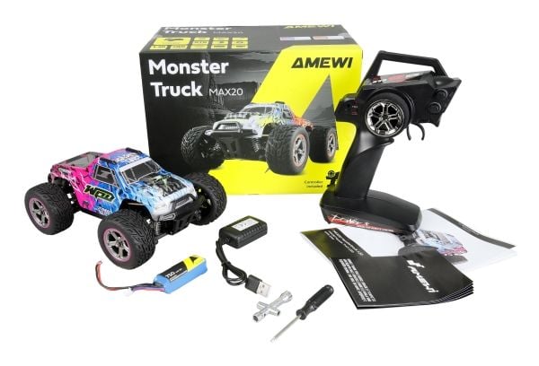 Amewi MAX20, Monster truck, 1:20, 14 år, 750 mAh, 524 g