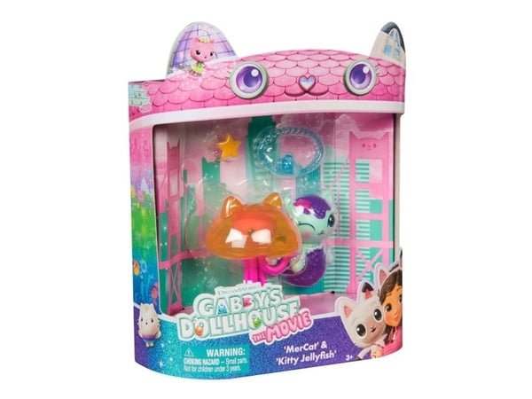 Gabby's Movie 2Pack Figure-Mercat & Cat Jelly Fish