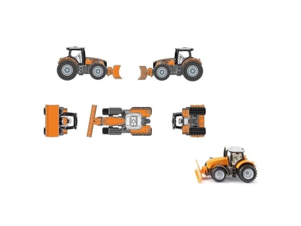 Siku Massey Ferguson med snöplog