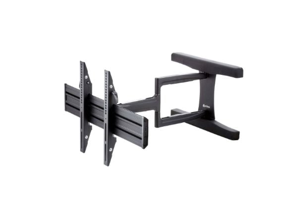 EDBAK VSM653 - Monteringssett (veggmontering, dobbelt svivelarm) - for flatpanel - aluminium - svart - skjermstørrelse: 49"-65"