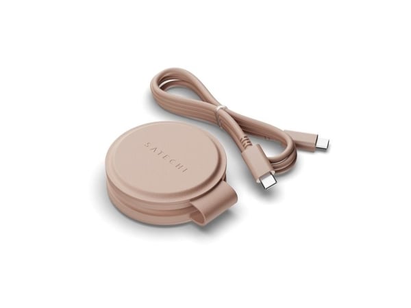 Satechi OntheGo, Sisätila, USB, Langaton lataaminen, 1 m, Ruusu