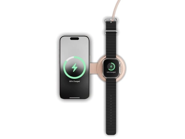 Satechi OntheGo, Sisätila, USB, Langaton lataaminen, 1 m, Ruusu