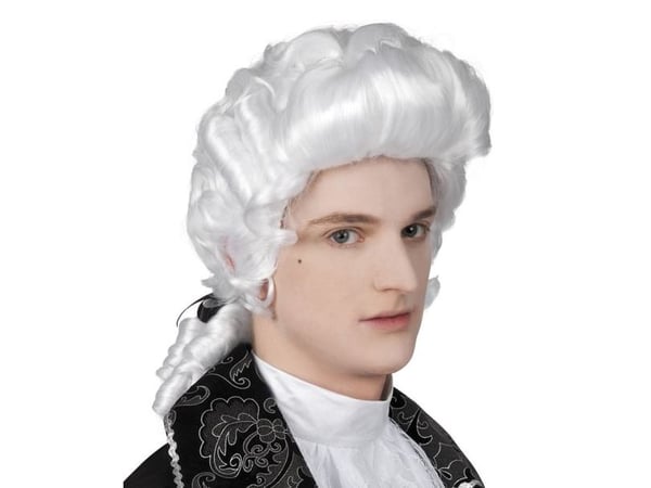 Boland 86349, Parykk til kostyme, Voksen, Hankjønn, Polyester, Hvit, 333 g