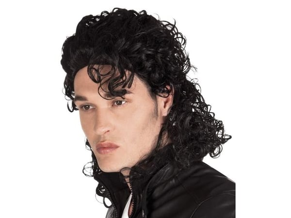Boland Popstar, Krøllete, Sort, Menn, Polyester, Polyetylentereftalat (PET), Tilfeldig, 170 g