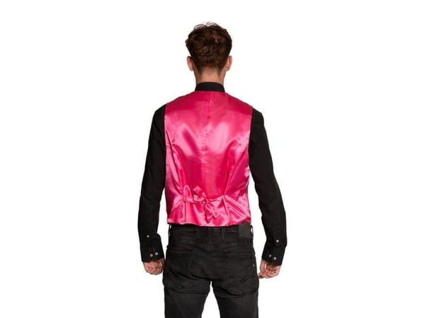 Pink pailletvest og butterfly