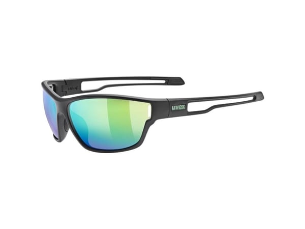 UVEX EYEWEAR SPORTSTYLE 806 BLACK MATT/MIR.GREEN (S5330872215) - Unisex