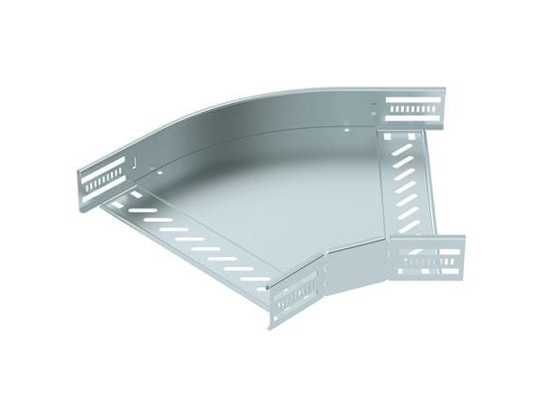 OBO Böj 45 grader, horisontell, höjd 60 mm, bredd 300 mm, elförzinkad OBO Böj 45 grader, horisontell, höjd 60 mm, bredd 300 mm, elförzinkad