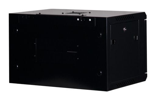 Rockstable RS19-6406, Veggmonterbar hylle, 6U, 60 kg, Nøkkellås, Rack skinner, Forbedret kabelføring