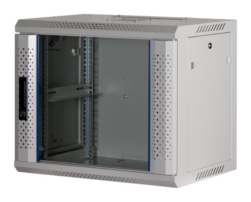 Rockstable RS19-6409W, Väggmonterad rack, 9U, 60 kg, Knapplås, Vit