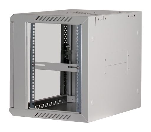 Rockstable RS19-6409W, Veggmonterbar hylle, 9U, 60 kg, Nøkkellås, Hvit