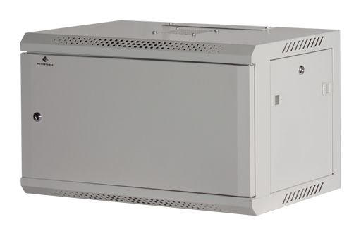 Rockstable RS19-6406WS, Väggmonterad rack, 6U, 60 kg, Knapplås, Justerbara fötter, Vit
