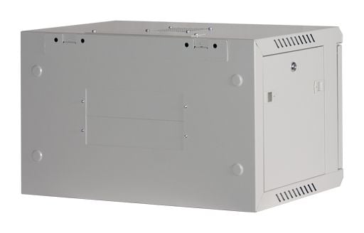 Rockstable RS19-6406WS, Veggmonterbar hylle, 6U, 60 kg, Nøkkellås, Justerbare bein, Hvit