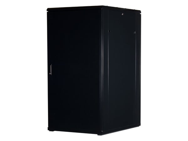 Rockstable RS19-8032, Frittstående hylle, 32U, 800 kg, Nøkkellås, Rack skinner, Justerbare bein