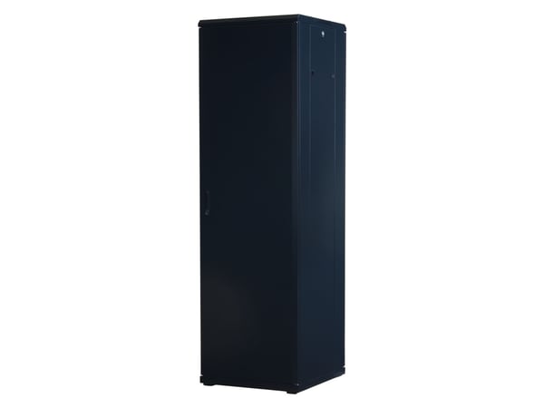Rockstable RS19-6642, Frittstående hylle, 42U, 800 kg, Nøkkellås, Rack skinner, Justerbare bein