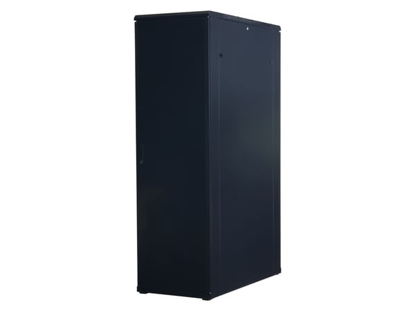 Rockstable RS19-6242, Frittstående hylle, 42U, 800 kg, Nøkkellås, Rack skinner, Justerbare bein