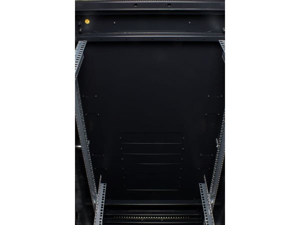 Rockstable RS19-6242, Frittstående hylle, 42U, 800 kg, Nøkkellås, Rack skinner, Justerbare bein