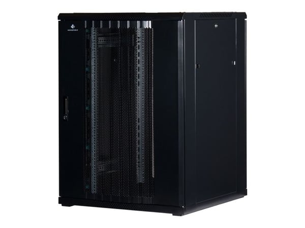 Rockstable RS19-8822PP, Fristående rack, 22U, 800 kg, Knapplås, Kuggskenor, Justerbara fötter