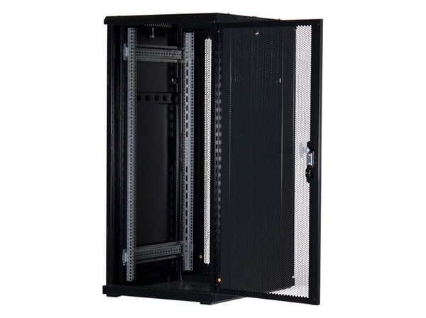 Rockstable RS19-6827PP, Fristående rack, 27U, 800 kg, Knapplås, Kuggskenor, Justerbara fötter