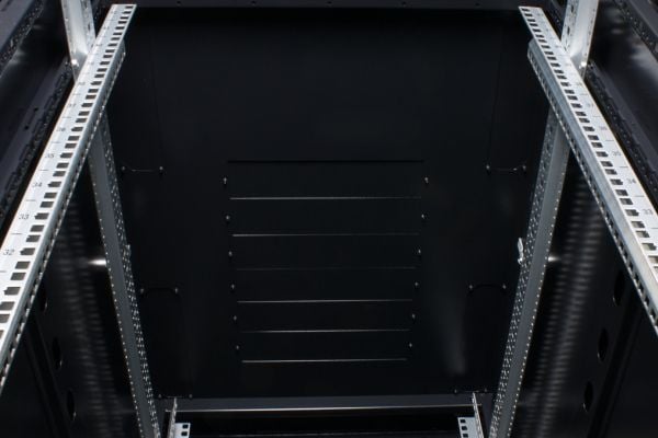 Rockstable RS19-6827PP, Fristående rack, 27U, 800 kg, Knapplås, Kuggskenor, Justerbara fötter