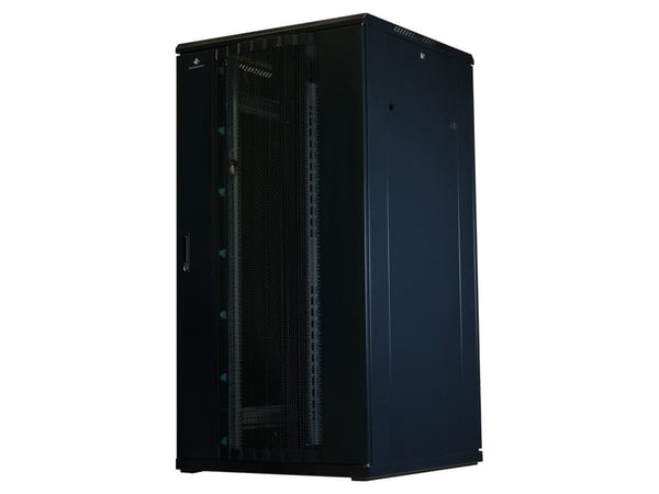 Rockstable RS19-8832PP, Fristående rack, 32U, 800 kg, Knapplås, Kuggskenor, Justerbara fötter