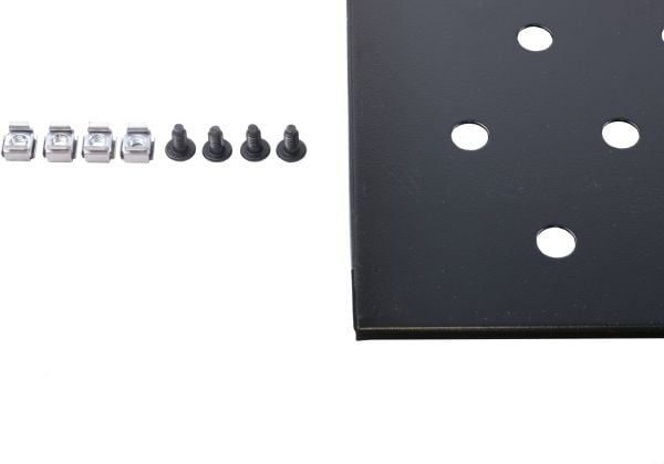 Rockstable RS19-FH68, Rackhylle, Sort, Stål, 20 kg, 1U, Oval