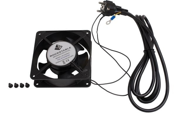 Rockstable RS19-FT1212, Avkjølingsvifte, Sort, 12 cm, 112 m³/t, Rund, 220-240 V