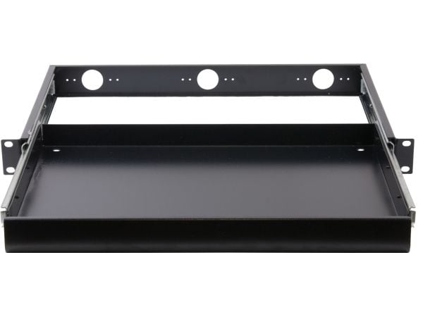 Rockstable RS19-KB80, Skuffenhet, Sort, Stål, 1U, Oval, 48,3 cm (19")