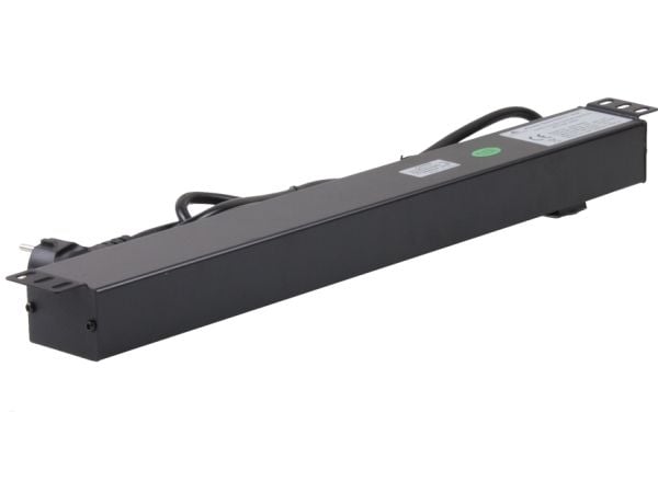 Rockstable RS19-10PDU, Strømkontaktmontering, Sort, 1U, 2 m, 125/250 V, 50 - 60 Hz