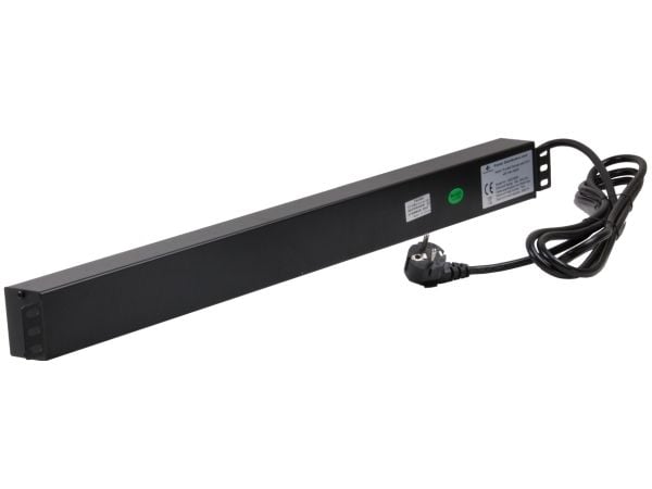 Rockstable RS19-15PDU, Strømkontaktmontering, Sort, 1U, 2 m, 125/250 V, 50 - 60 Hz