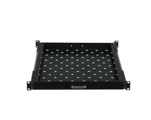 Rockstable RS19-UH612, Rackhylle, Sort, SPCC, Stål, 20 kg, 1U, Oval