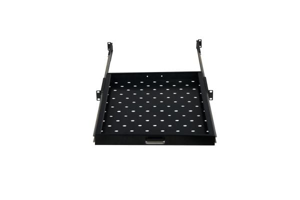 Rockstable RS19-UH612, Rackhylle, Sort, SPCC, Stål, 20 kg, 1U, Oval