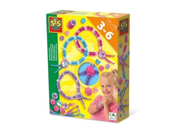 SES Creative 14047, Smykkesett til å lage armbånd for barn, 3 år, Flerfarget