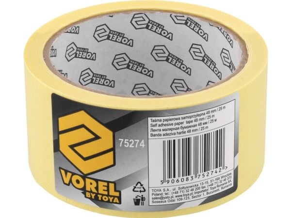 VOREL 75274, Papir, 25 m, 48 mm, 1 stykker