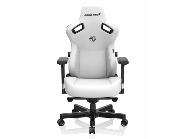 Gamingstol i skinn Anda Seat Kaiser 3 XL hvit, roterbar