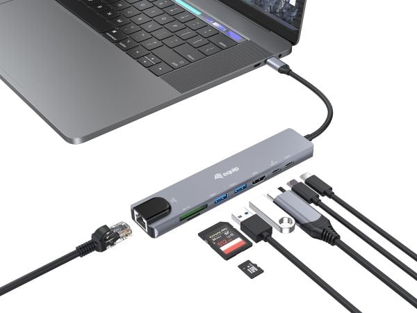 Equip 133497, Langallinen, USB Type-C, 100 W, 1000 Mbit/s, 1000BASE-T, IEEE 802.3ab