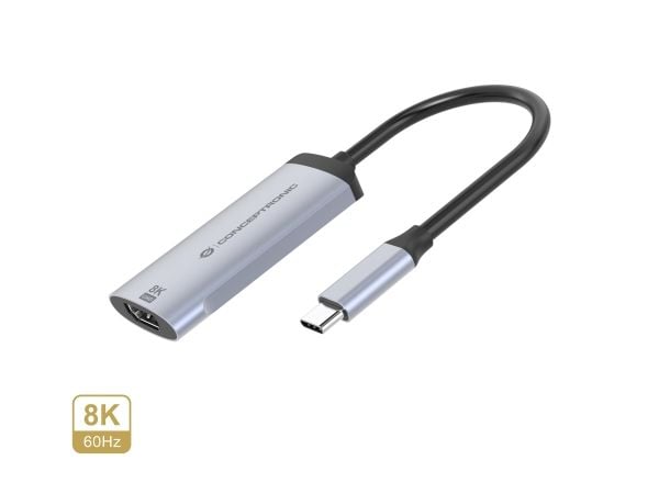 Conceptronic ABBY23G, USB Type-C, HDMI-utgang, 7680 x 4320 piksler