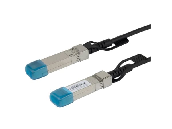 DELTACO - 10GBase-CU direkte tilkoblingskabel - SFP+ til SFP+ - 2 m - toakset - passiv - svart