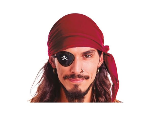Bordeaux rød pirat bandana