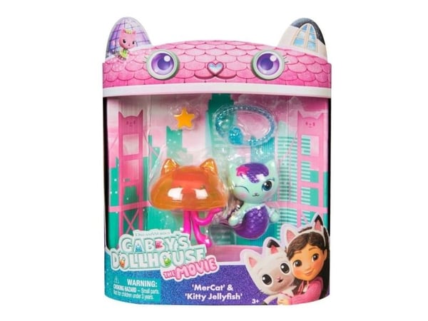 Gabby's Movie 2Pack Figure-Mercat & Cat Jelly Fish