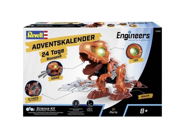 Revell adventskalender 'Electric T.Rex' med bevegelige (01060)