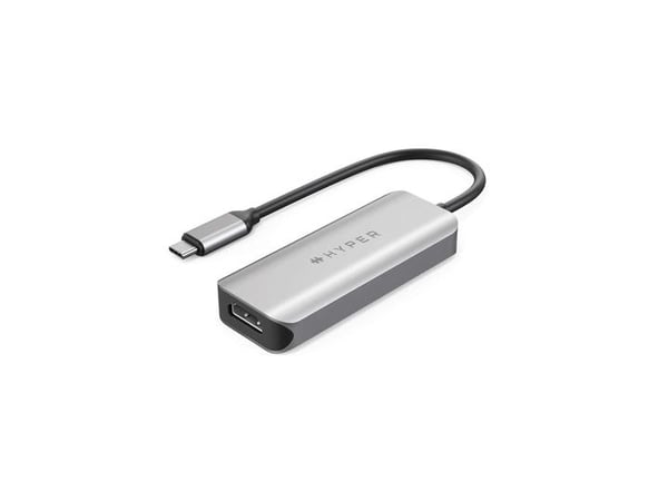 HYPER HD41-GL, USB 2.0 Type-C, Musta, Harmaa, HDMI, USB 2.0, USB Type-C, USB, 85 mm, 34 mm