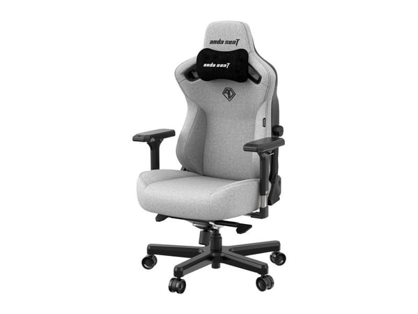 Anda Seat Kaiser 3 L, Polstret Sete, Polstret Rygg, Grå, Grå, Stoff, Stoff