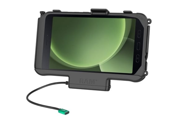 Ram Mounts UNPKD EZ-ROLL'R Dock USB-C ström endast för Samsung Tab Active2 & Tab Active3 (RAM-HOL-SAM60CPU)