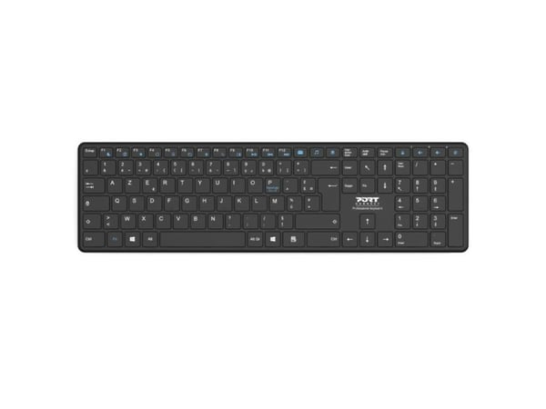 PORT Connect OFFICE PRO - Tastatur - ladbar - trådløs - Bluetooth - QWERTY - Nordisk