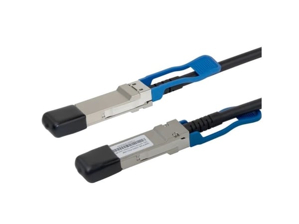 DELTACO - 100GBase-CU direkte tilkoblingskabel - QSFP28 til QSFP28 - 3 m - toakset - passiv - svart
